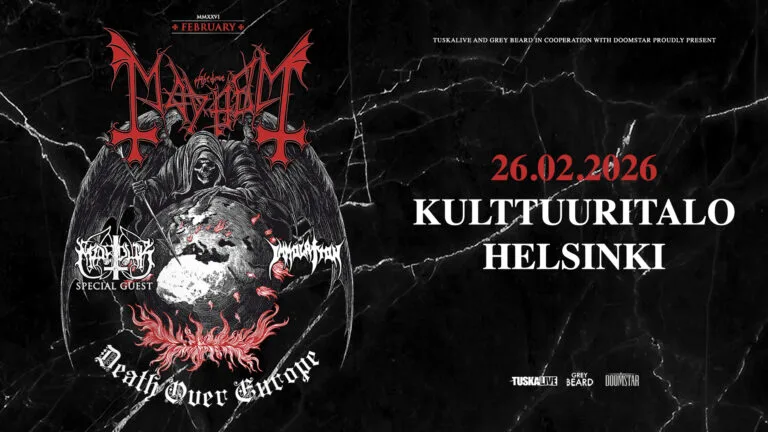 MAYHEM ”DEATH OVER EUROPE” TOUR TO LAND IN HELSINKI IN FEBRUARY