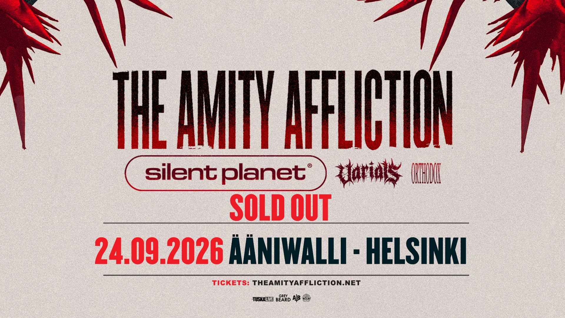 THE AMITY AFFLICTION 24.9.2026 - SOLD OUT - Tuska